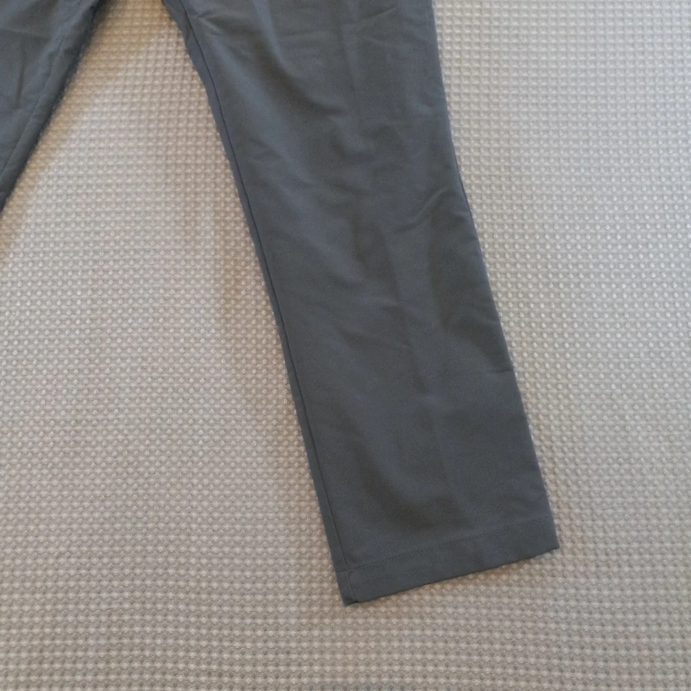 Banana Republic Mens Performance Trousers Black Straight Leg Chino Pants 34x30